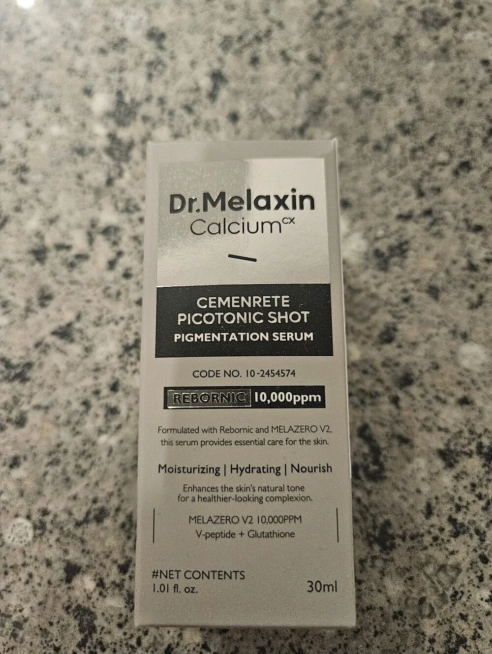 NEW IN BOX - Calcium Cemenrete Picotonic Shot Pigmentation Serum - White